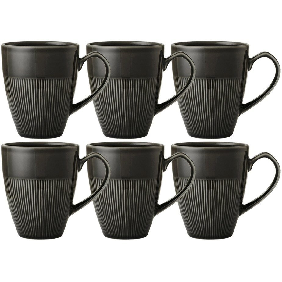 Colormix Mugg 0,32L 6 st Antracitgrå
