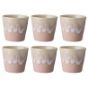 Costa Nova Gres Espressokopper 10 cl 6 Stk Rosa