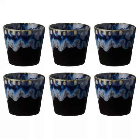Costa Nova Gres Espressokopper 6 stk 0,10L Sort