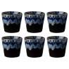 Costa Nova Gres Espressokopper 10 cl 6 Stk Sort