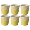 Costa Nova Gres Krus 21 cl 6 Stk Gul