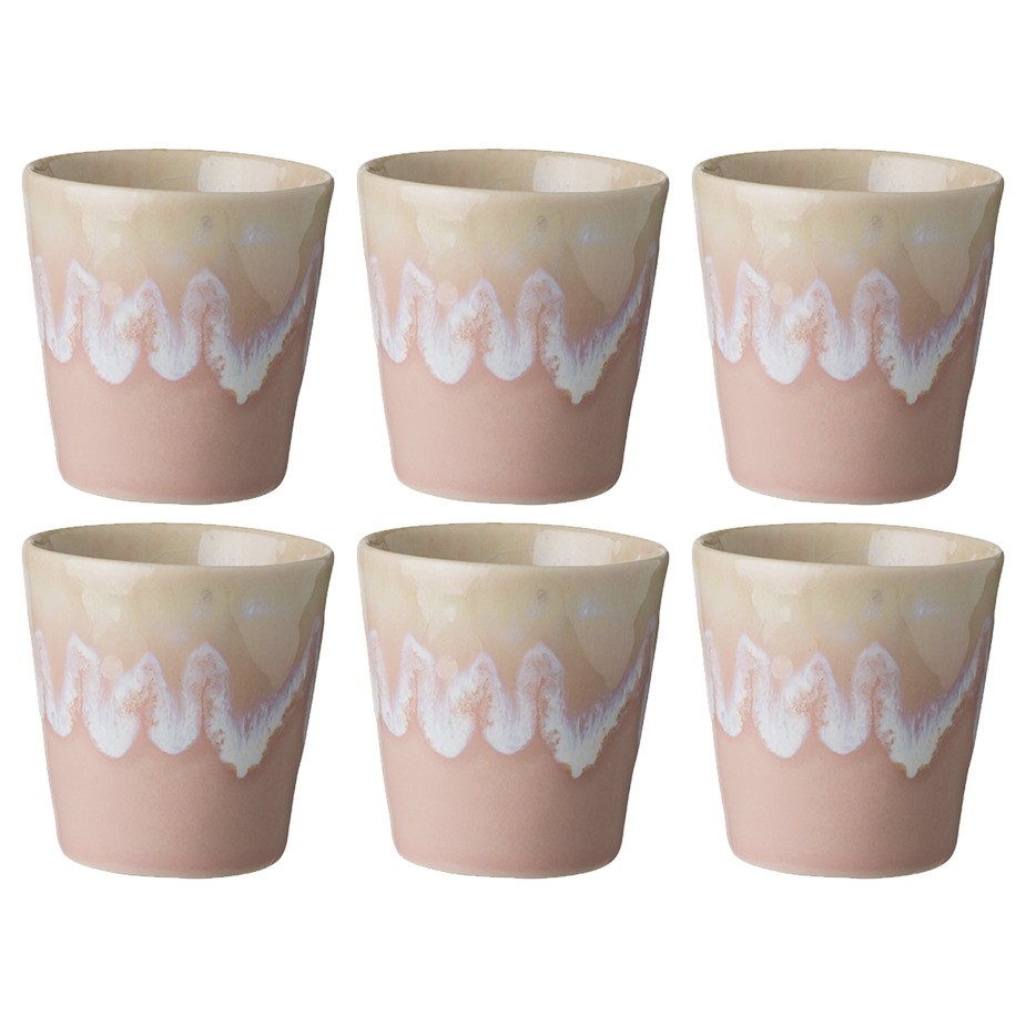 Costa Nova Gres Mugg 6 st 0,21L Rosa