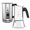 Bialetti Venus 6 Kop. Espressokande Inkl. Mælkeskummer