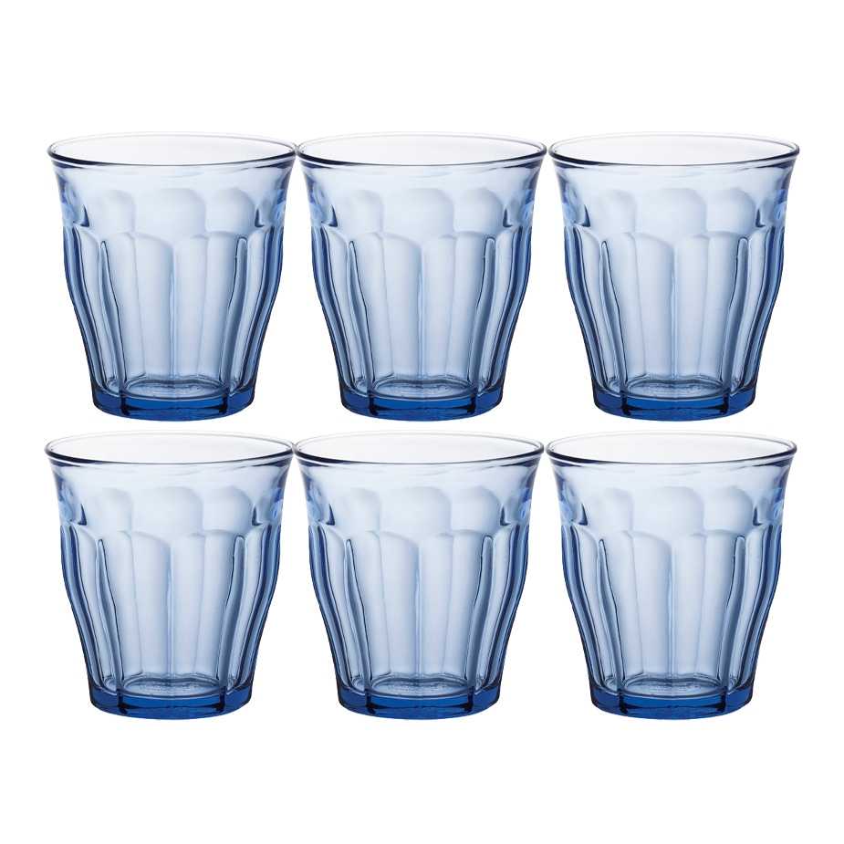 Duralex Picardie Caféglas 22cl 6 st Blå