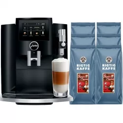 Jura S8 (EA) Piano Black Espressomaskine Inkl. 6kg Super Crema