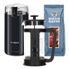 Bialetti 8 Kop. Stempelkande Inkl. Bosch Kværn & 1kg Kaffe