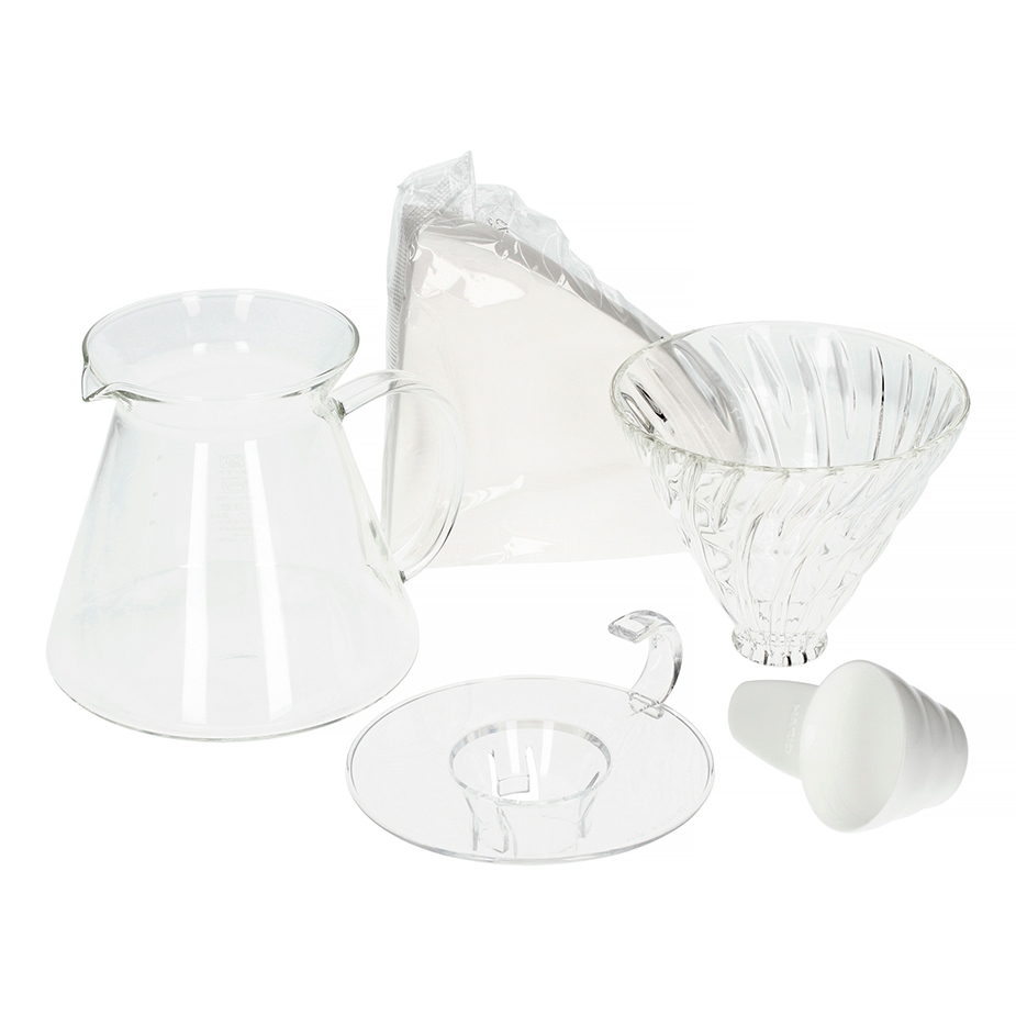 Hario V60 Dripper & Server Inkl. 40 St Papirfilter