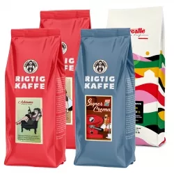 Rigtig Kaffe Mixpakke 4kg Hele kaffebønner