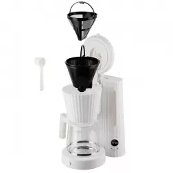 Alessi Plissé Kaffemaskine Hvid