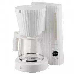 Alessi Plissé Kaffemaskine Hvid