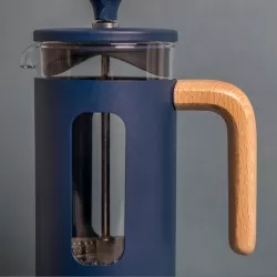 La Cafetière Pisa 3 Kop. Stempelkande Navy