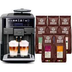 Siemens TE657319RW EQ6 s700 Espressomaskine Inkl. 8x400g Rigtig Kaffe Organic