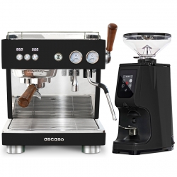 Ascaso Baby T Plus Sort Espressomaskine Inkl. Eureka Atom Touch 65 Espressokværn