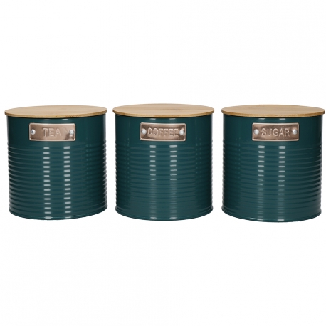KitchenCraft Beholdere Mørkegrøn 3 Stk