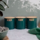 KitchenCraft Beholdere Mørkegrøn 3 Stk