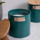 KitchenCraft Förvaringsburk Mörkgrön 3 St