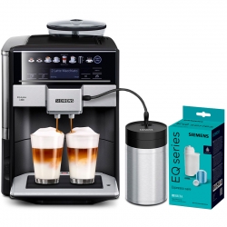 Siemens TE658209RW EQ6 Plus s800 Espressomaskine Inkl. Mælkebeholder & Plejepakke