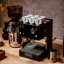 La Pavoni New Casa Bar Sort LPMCBN01EU Inkl. Baristaudstyr & Kopper