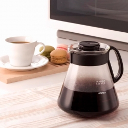 Hario Filterbryggningsset Inkl. V60 Vattenkokare Buono 100 1L, Dripper 2 Kopp, V60 Server & Filter