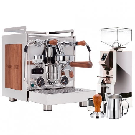 Profitec Pro 600 Devils Edition Valnötsträd Inkl. Eureka Mignon Turbo & Baristautrustning