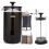 La Cafetière Pisa 8 Kop. Stempelkande Sort, Mælkeskummer og Kaffemølle