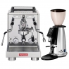 La Pavoni New Botticelli Specialty LPSBSS03NO Espressomaskine Inkl. Macap M2E Chrome Espressokværn
