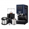 Gaggia Classic E24 Blå Espressomaskine Inkl. Eureka Mignon Perfetto & Baristaudstyr