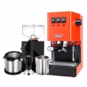 Gaggia Classic E24 Lobster Red Espressomaskine Inkl. Eureka Mignon Perfetto & Baristaudstyr