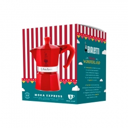 Bialetti Moka Express Espressokande 3 Kop. Rød – Winter Wonderland Limited Edition