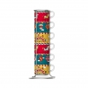 Bialetti Espressomugg 8 cl Inkl. Stativ 6 st Karusell & Hästar Winter Wonderland Limited Edition