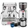 La Pavoni New Cellini Classic LPSCCS01EU Inkl. Espressokvarn, Baristautrustning & 4 st Club House Cappuccinokoppar Svart