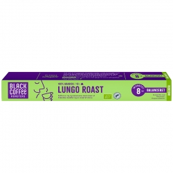 Black Coffee Roasters Lungo Roast Kaffekapsler Øko 10 x 10 stk