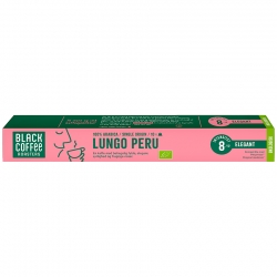 Black Coffee Roasters Lungo Peru Kaffekapsler Øko 10 x 10 stk