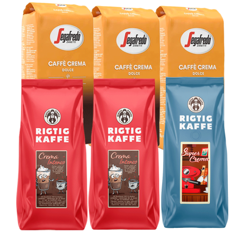 Rigtig Kaffe & Segafredo Mixpakke 6kg Hele kaffebønner