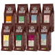 Rigtig Kaffe Organic Mixpakke 7 varianter Hele kaffebønner
