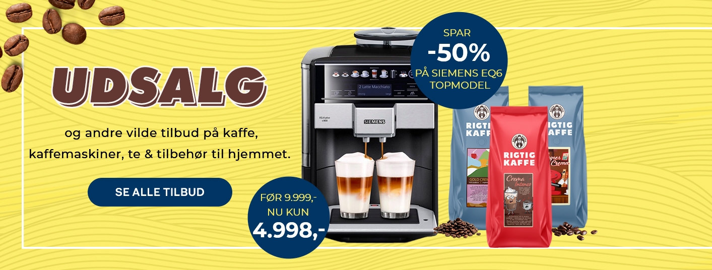 Se vores skarpe tilbud på espressomaskiner, kværne, tilbehør og meget mere!